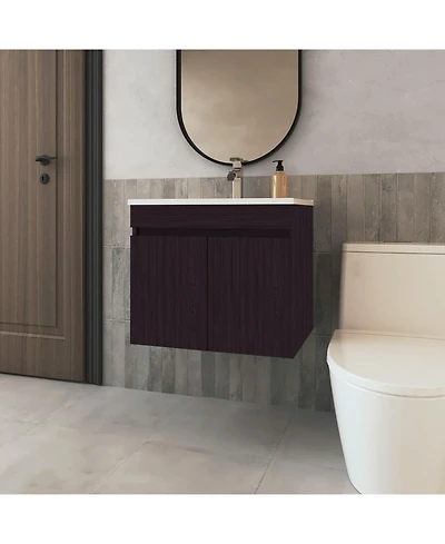Fm Furniture Rainbow City Vanity with 2 Doors