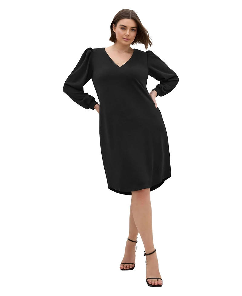 City Chic Women's Quiero Long Sleeve Midi Dress