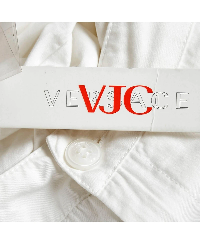 Pre-Owned Versace Women's Cotton Straight Trousers