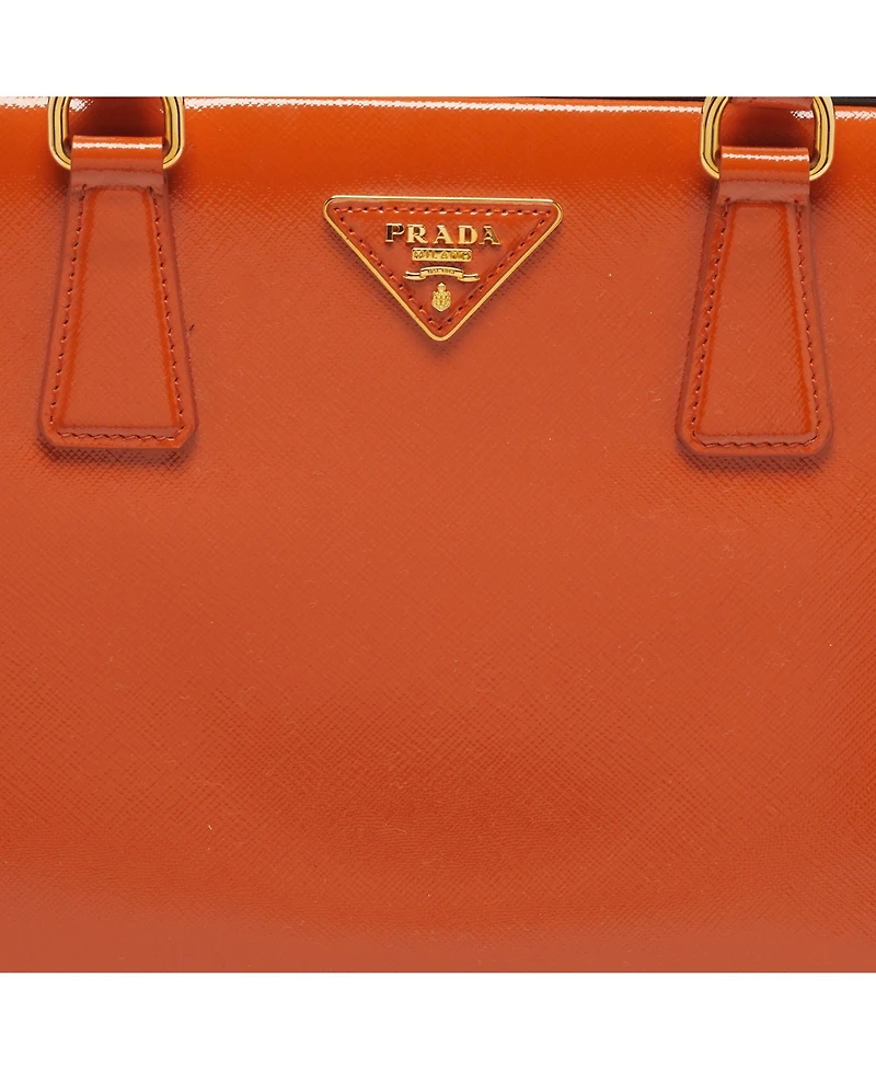 Pre-Owned Prada Women's Pyramid Frame Patent Leather Satchel