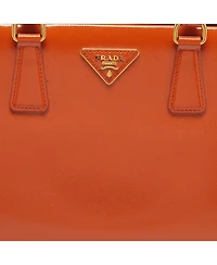 Pre-Owned Prada Women's Pyramid Frame Patent Leather Satchel