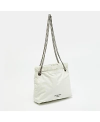 Pre-Owned Balenciaga Women's Crushed Leather Chain Shoulder Bag