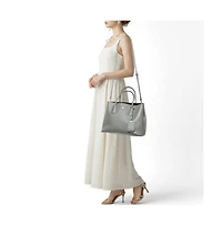 Pre-Owned Prada Women's Saffiano Cuir Leather Double Tote Bag