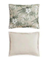 Tommy Bahama Home Beachway Blooms Reversible Breathable Cotton Medium Warmth 3-Piece Comforter Set, King