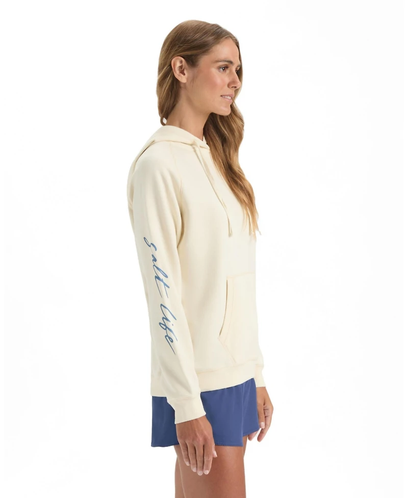Salt Life Women's Crab Bay Relaxed-Fit Kangaroo-Pocket Hoodie