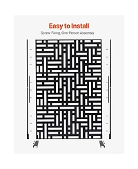 Vevor Metal Privacy Screen 47" x 76" Outdoor Privacy Screens and Panels for Patio