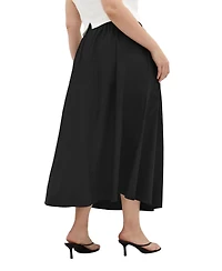 City Chic Plus Maci A-Line Midi Skirt