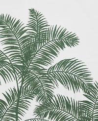 Tommy Bahama Home Shaded Palms Durable Cotton Canvas Zipper Closure Decorative Pillow, 20" x 20"