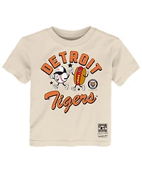 Mitchell & Ness Toddler Natural Detroit Tigers Snack T-Shirt