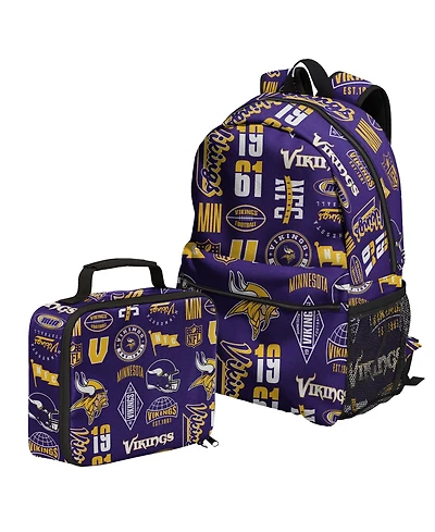 Outerstuff Minnesota Vikings Backpack and Lunchbox Set