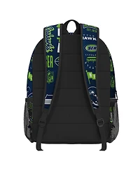 Outerstuff Boys' and Girls' Seattle Seahawks School Water-Bottle Sleeves Backpack and Lunchbox Set