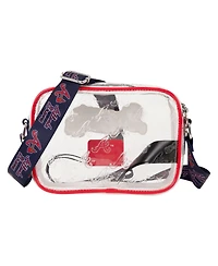 Loungefly Atlanta Braves Clear All Over Logo Crossbody Bag