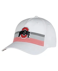 Ahead Men's and Women's White Ohio State Buckeyes The Sideline Adjustable Hat