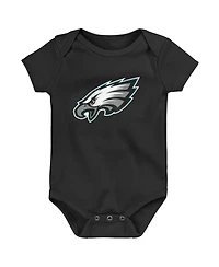 Outerstuff Baby Boys' and Girls' Philadelphia Eagles Primary Logo Short-Sleeve Bodysuit