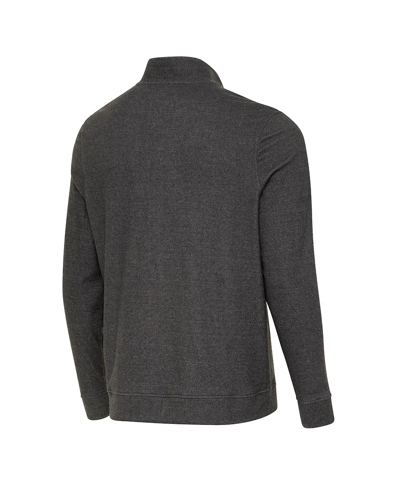 Antigua Men's Black Seattle Seahawks Super Bowl Lx s Subtle Quarter-Zip Pullover Jacket