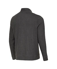 Antigua Men's Black Seattle Seahawks Super Bowl Lx s Subtle Quarter-Zip Pullover Jacket