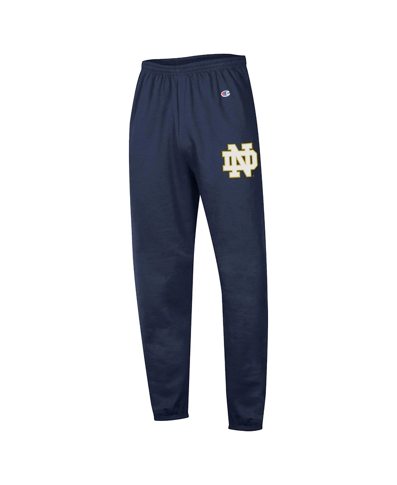 Champion Men's Navy Notre Dame Fighting Irish Powerblend Banded Fleece Sweatpants