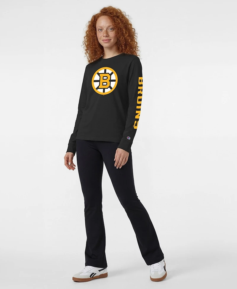 Champion Women's Boston Bruins 2-Hit Long-Sleeve T-Shirt