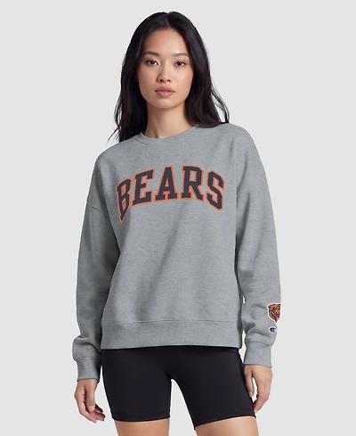 Champion Women's Chicago Bears Crewneck Screen Print Sweatshirt