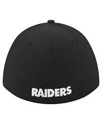 New Era Men's Black Las Vegas Raiders 39THIRTY M-Crown A-Frame Stretch Hat