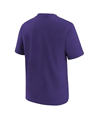 Nike Boys' and Girls' Minnesota Vikings Team Issue Crew Neck Screen-Print Graphics Cotton T-Shirt