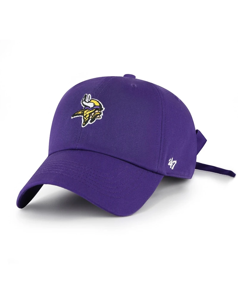 '47 Brand Women's Purple Minnesota Vikings Bow Back Clean Up Adjustable Hat