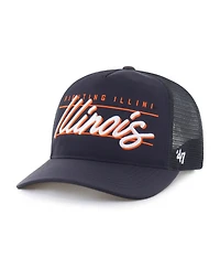 '47 Brand Men's and Women's Navy Illinois Fighting Illini brrr° Condor Mesh Hitch Adjustable Hat