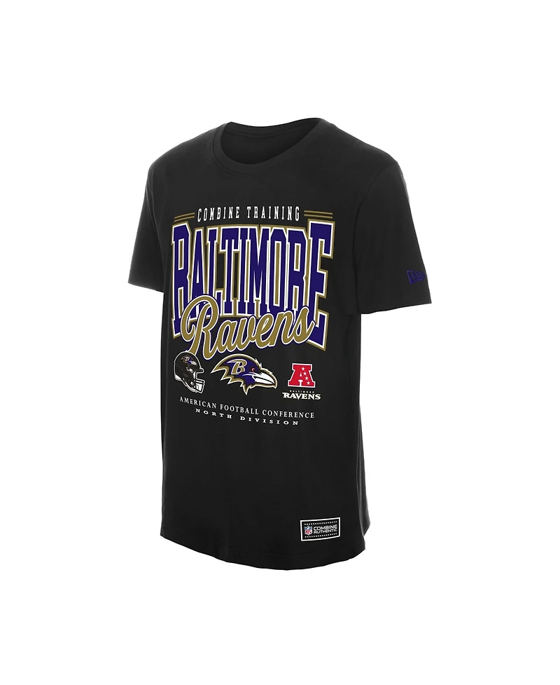 New Era Men's Baltimore Ravens Combine Authentic Crewneck T-Shirt