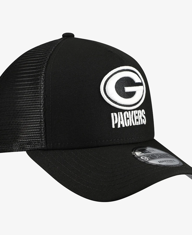 New Era Men's Green Bay Packers 9FORTY A-Frame High-Crown Adjustable Cap
