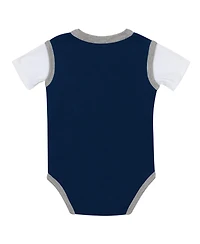 Outerstuff Baby Boys' and Girls' Denver Broncos Cotton Short-Sleeve Bodysuit and Pants Set