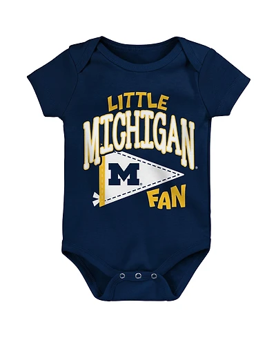 Outerstuff Baby Boys' and Girls' Michigan Wolverines Little Banner Short Sleeve Bodysuit