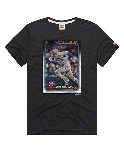 Homage Men's Chicago Cubs Pete Crow-Armstrong Tri-Blend Relaxed-Fit T-Shirt