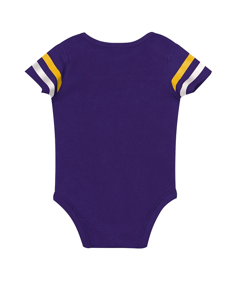 Outerstuff Baby Boys and Girls' Up One Short-Sleeve Bodysuit, Bib Booties, 3-Piece Set