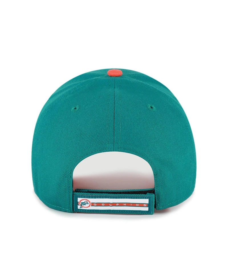 '47 Brand Men's Aqua Miami Dolphins Throwback Mvp Adjustable Hat
