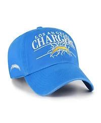 '47 Brand Men's Powder Blue Los Angeles Chargers Throwback Graphic Clean Up Adjustable Hat