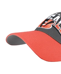 '47 Brand Men's Charcoal Cincinnati Bengals Split Block Mvp Adjustable Hat