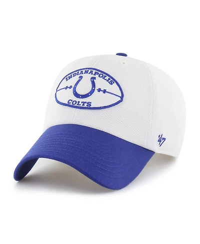 47 Brand Men's Indianapolis Colts Clean Up Pique Adjustable Hat