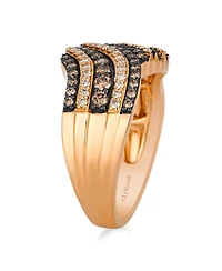 Le Vian Nude Diamond (0.27 ct. t.w.) & Chocolate Diamond (0.59 ct. t.w.) Ring in 14k Strawberry Gold