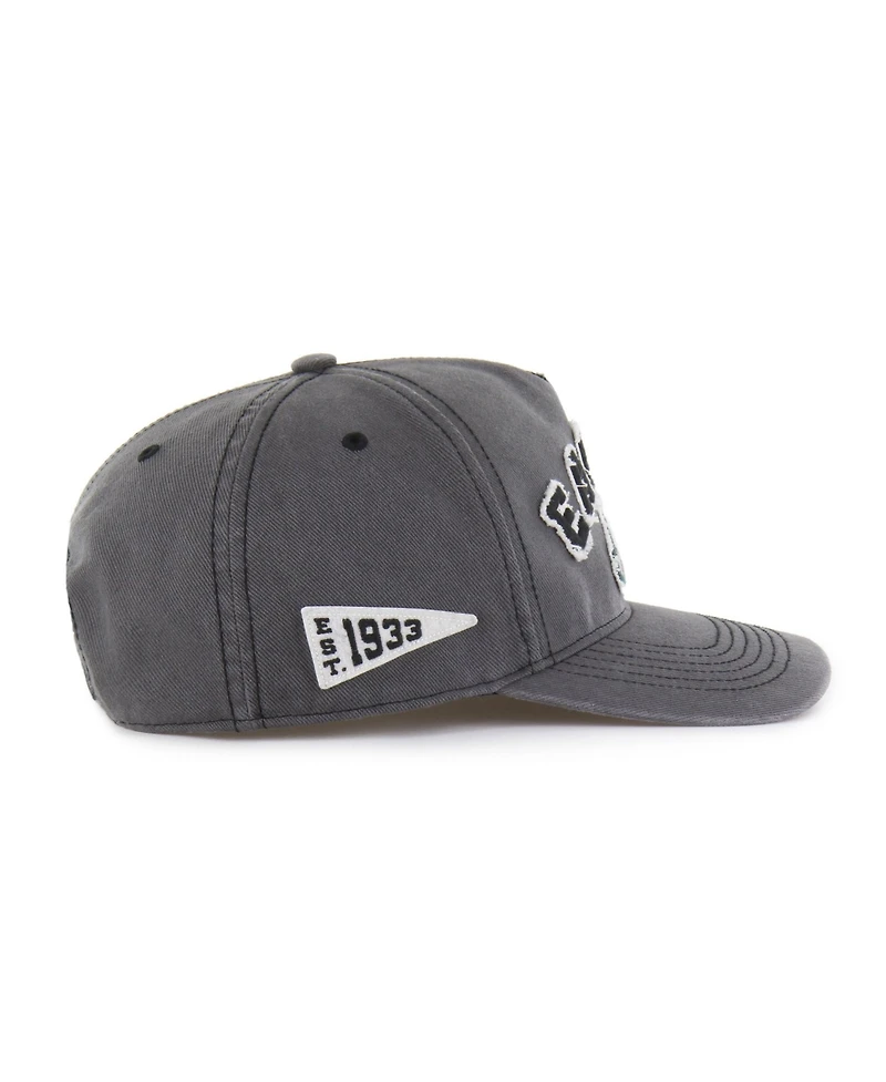 '47 Brand Men's Charcoal Philadelphia Eagles Calderwood Well Worn Hitch Adjustable Hat