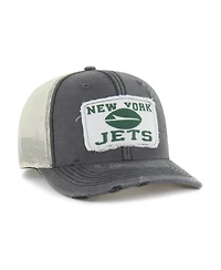 '47 Brand Men's Charcoal New York Jets Egremont Well-Worn Adjustable Trucker Hat
