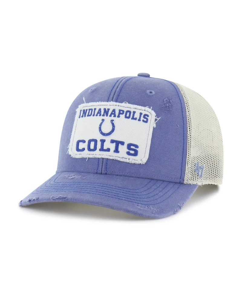 '47 Brand Men's Blue Indianapolis Colts Egremont Well-Worn Adjustable Trucker Hat