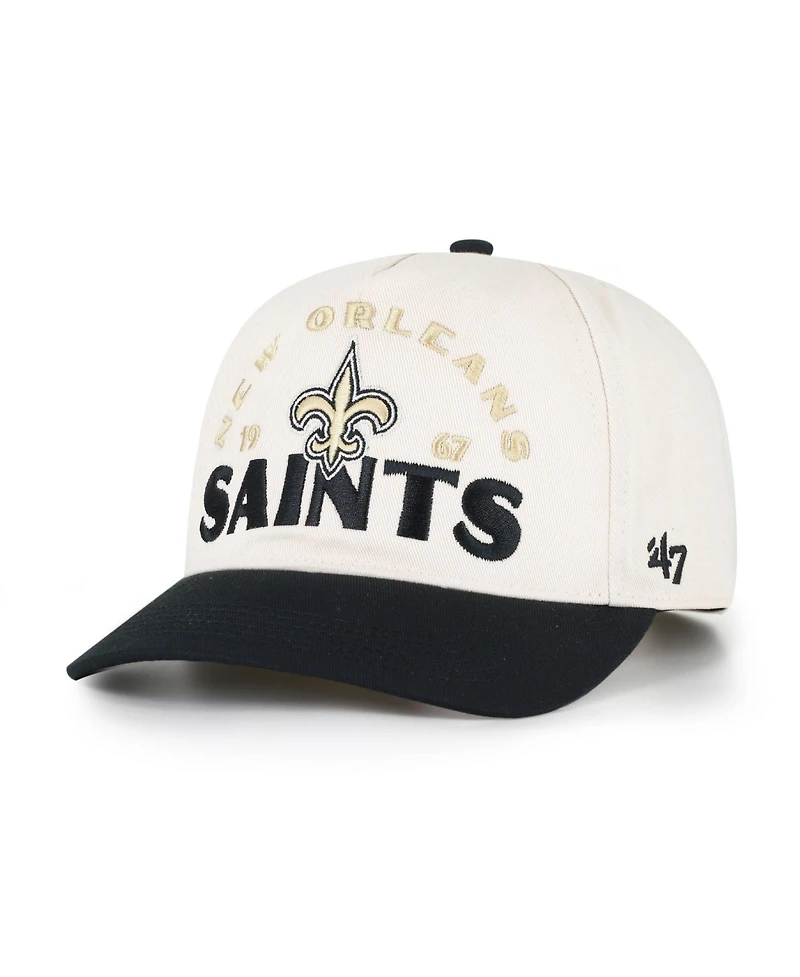 '47 Brand Men's New Orleans Saints Arcitext Five-Panel Adjustable Hat