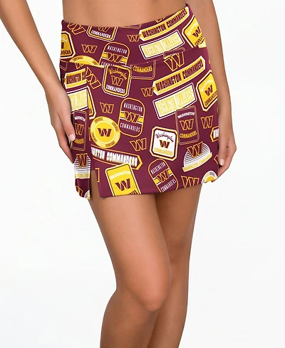 Concepts Sport Women's Burgundy Washington Commanders Grady Allover Print Sleep Skort