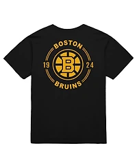 Mitchell & Ness Men's Black Boston Bruins Core Penalty Box 3.0 T-Shirt