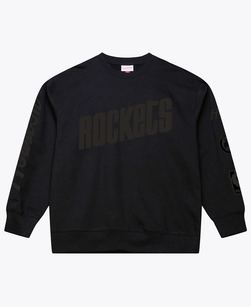 Mitchell & Ness Men's Houston Rockets Phantom Fleece Relaxed-Fit Sweatshirt