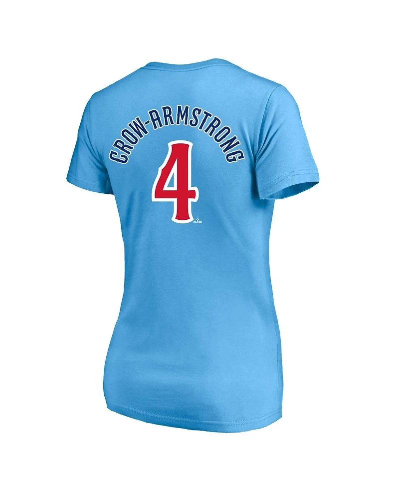 Fanatics Plus Chicago Cubs Pete Crow-Armstrong Short-Sleeve V-Neck T-Shirt