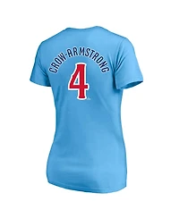 Fanatics Plus Chicago Cubs Pete Crow-Armstrong Short-Sleeve V-Neck T-Shirt