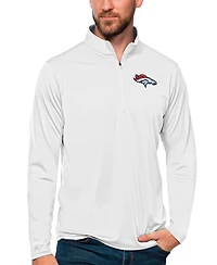 Antigua Men's Denver Broncos Tribute Quarter-Zip Long-Sleeve Pullover