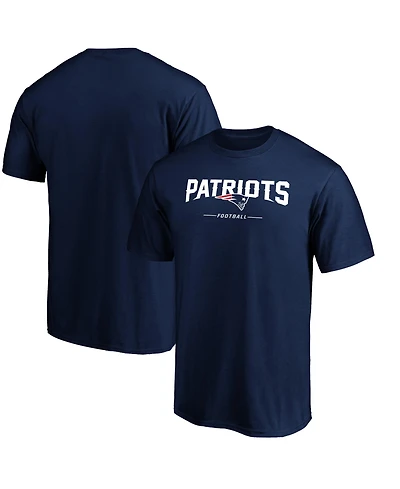 Fanatics Mto Label Men's New England Patriots Team Lockup Short-Sleeve Crew Neck T-Shirt