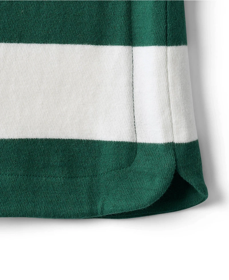 Lands' End Plus Long-Sleeve Breton-Stripe Relaxed-Fit T-Shirt